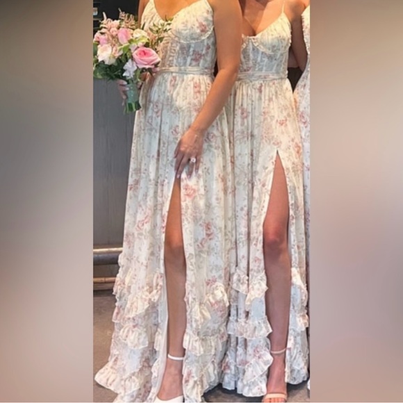 V. Chapman The Carmen Dress in Carmel Valley Rose - Picture 3 of 5